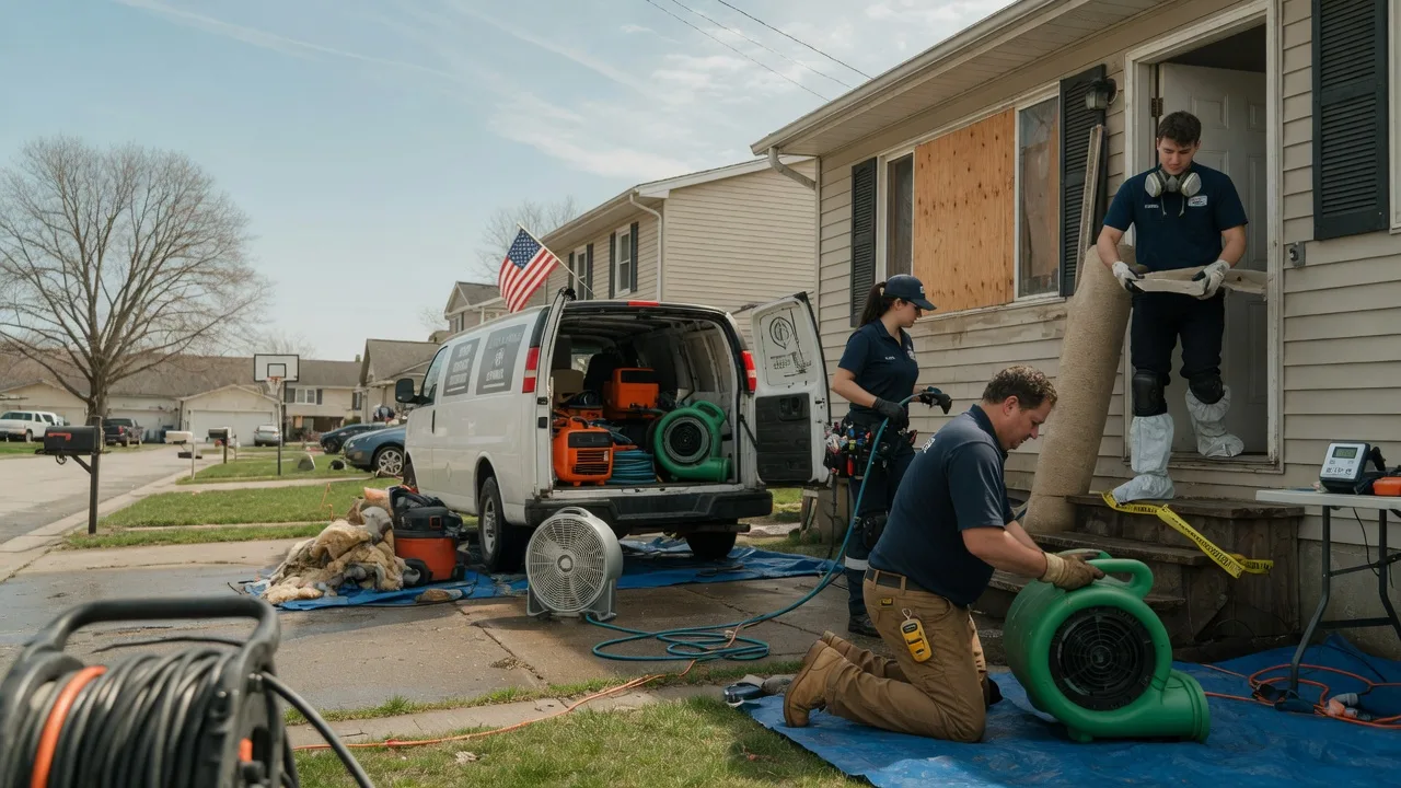 Water Damage Restoration in Little York, IL near me